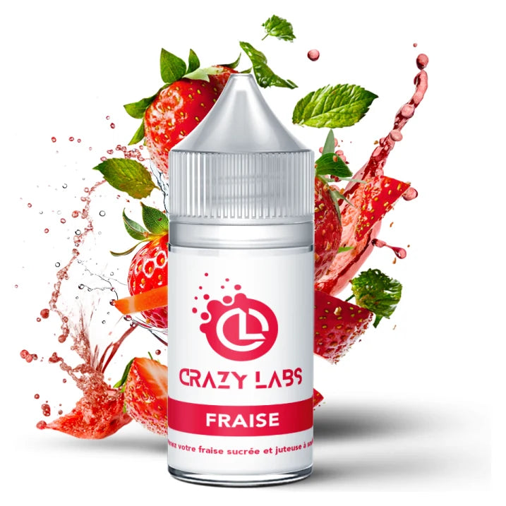 Concentré Fraise 30ml – Crazy Labs