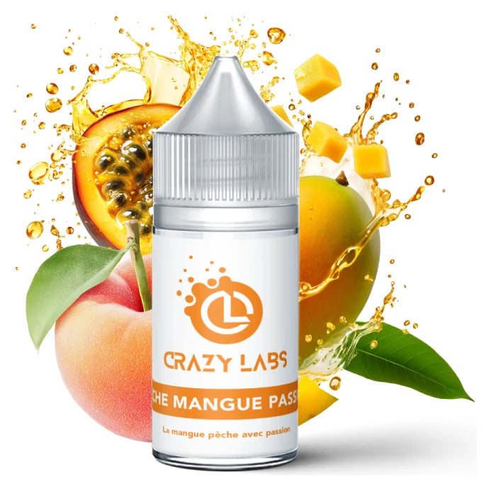 Concentré Pêche Mangue Passion 30ml – Crazy Labs