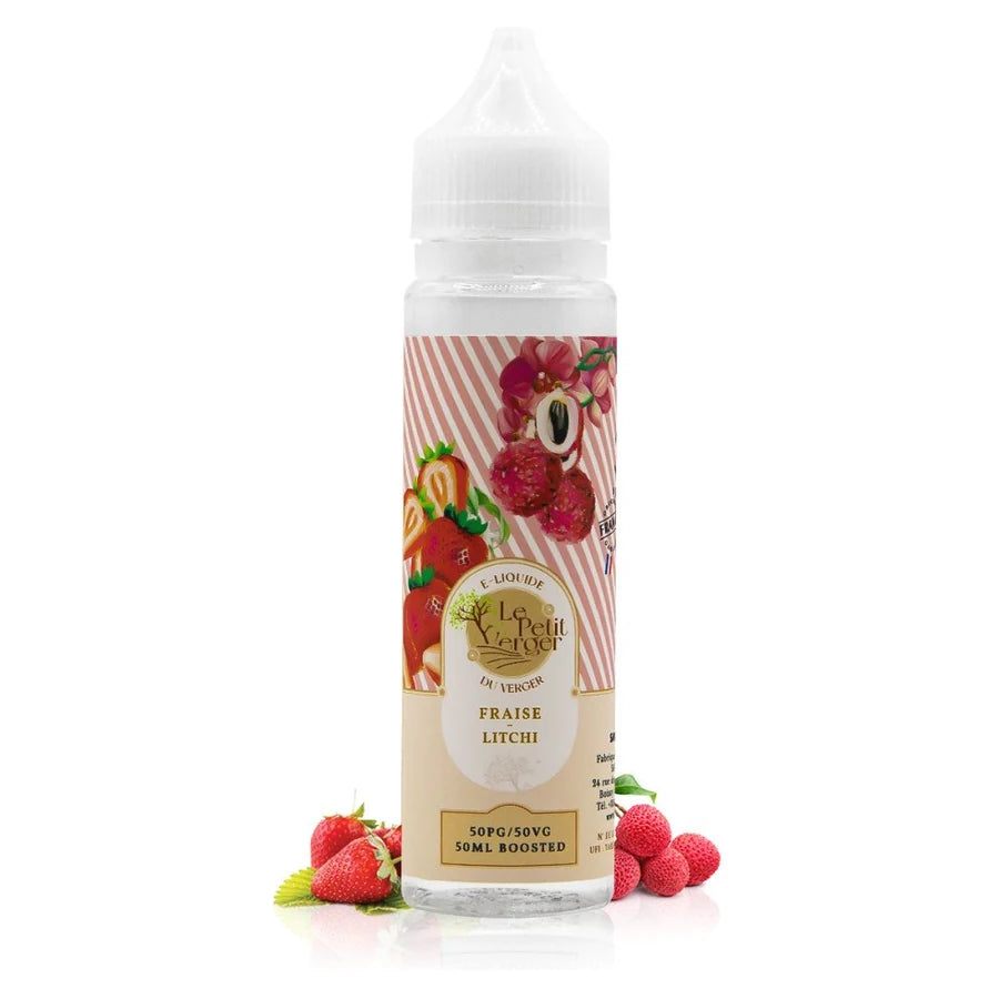 E-liquide Fraise Litchi 50ml Le Petit Verger – Savourea