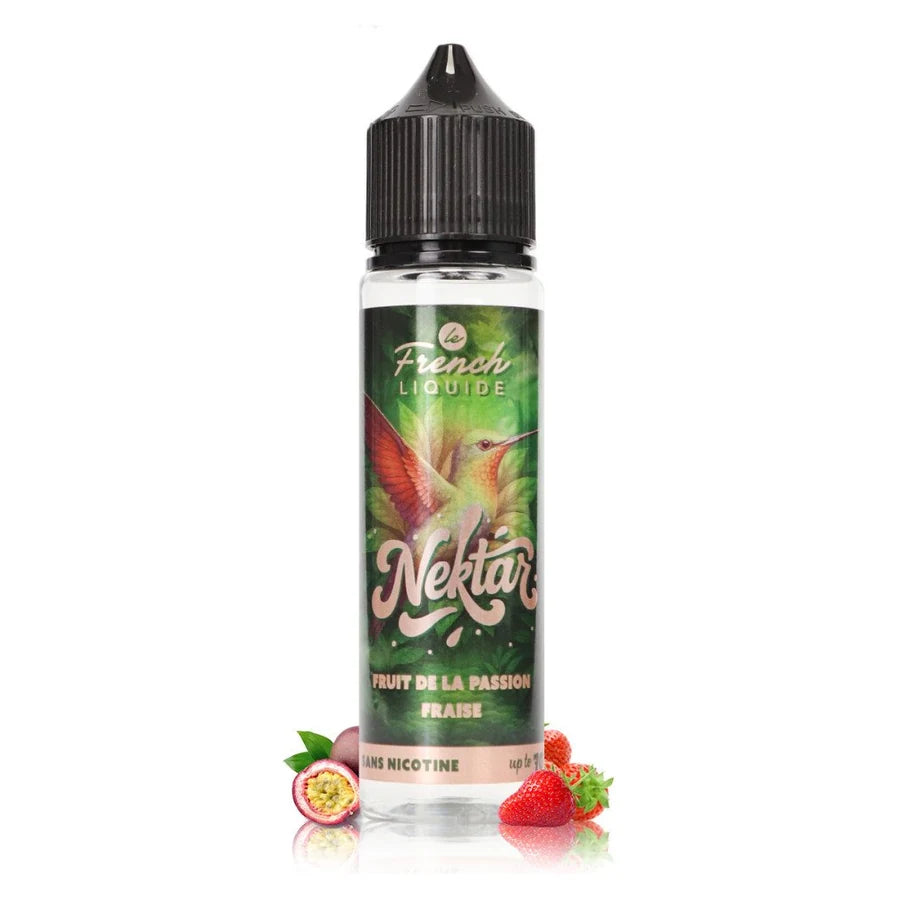 E-liquide Fruit de la passion Fraise 50ml Nektar – Le French Liquide