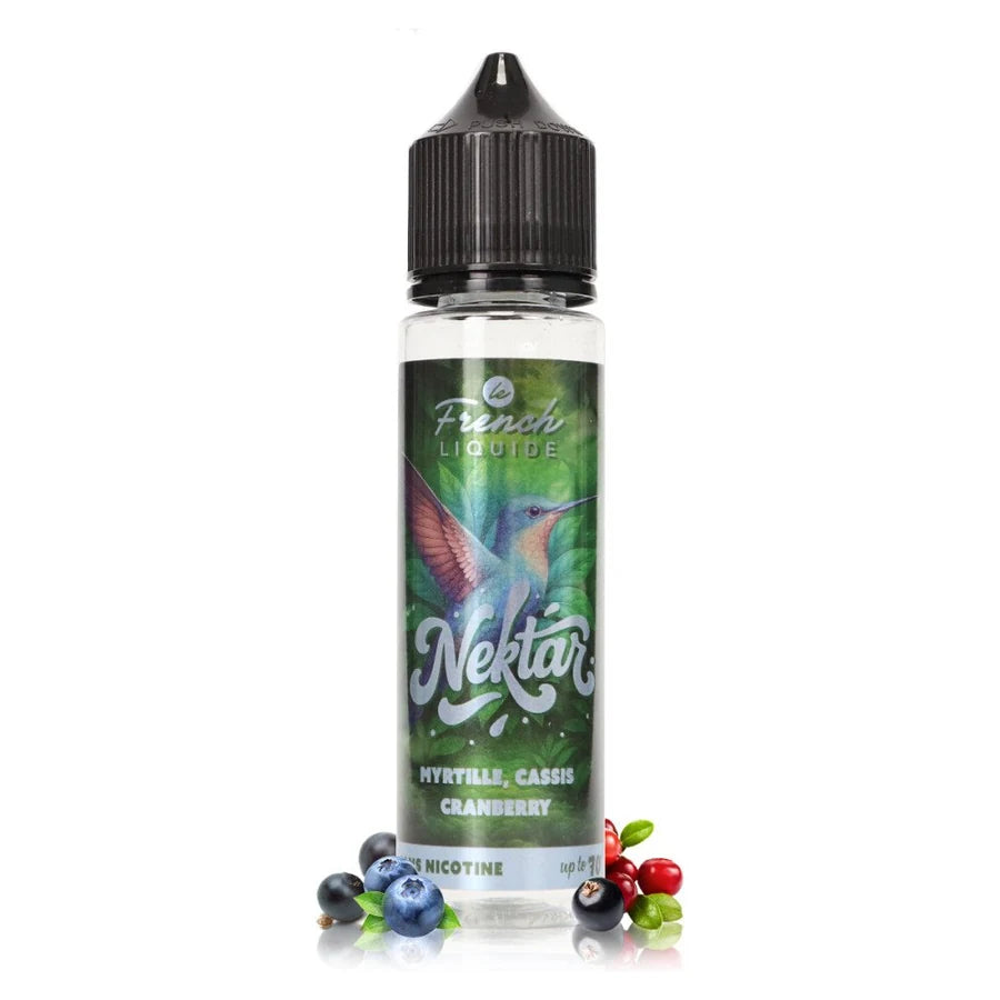 E-liquide Myrtille Cassis Cranberry 50ml Nektar – Le French Liquide