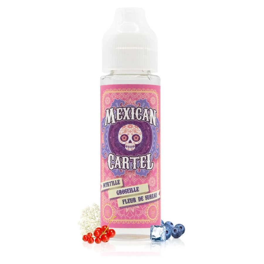 E-liquide Myrtille Groseille Fleur de sureau 50ml – Mexican Cartel