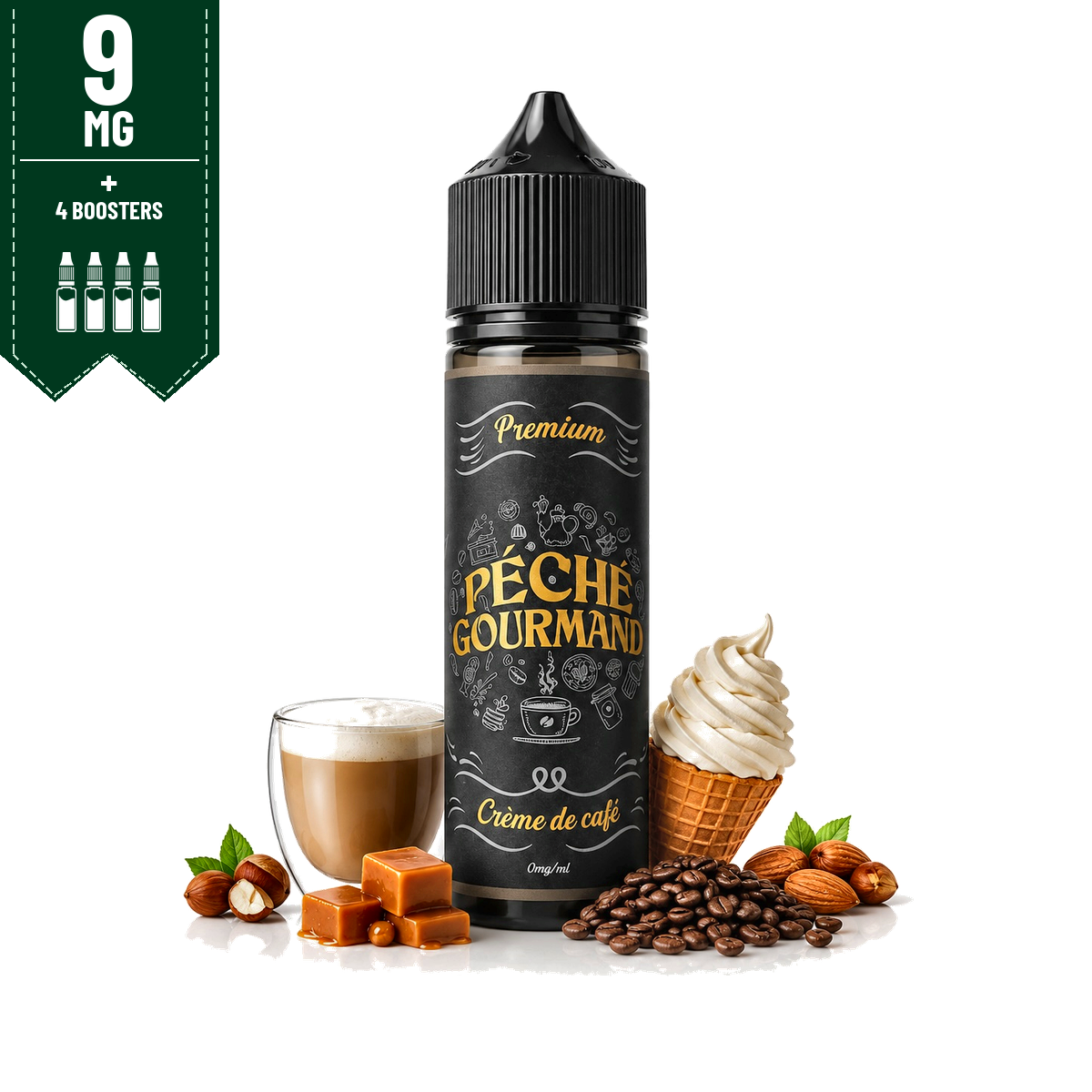 E-liquide Crème Café Péché Gourmand 50ml - O'Jlab