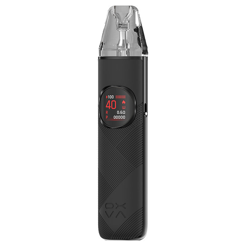 Kit pod NeXLIM 2 OXVA noir cuir avec écran couleur et cartouche