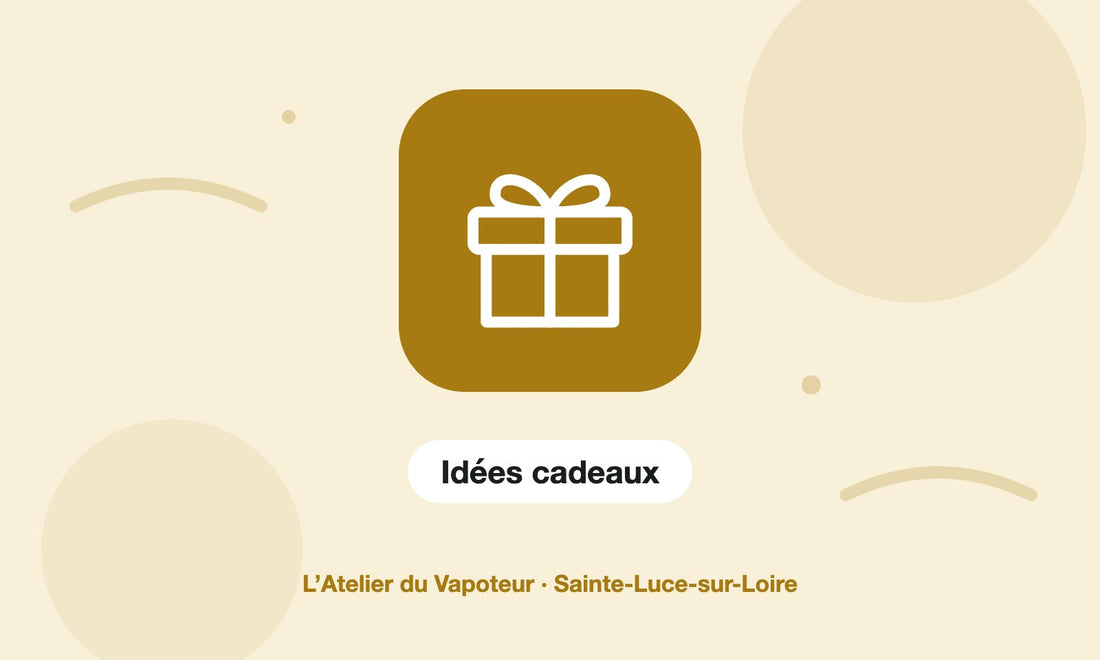 Pictogramme Idées cadeaux – L’Atelier du Vapoteur