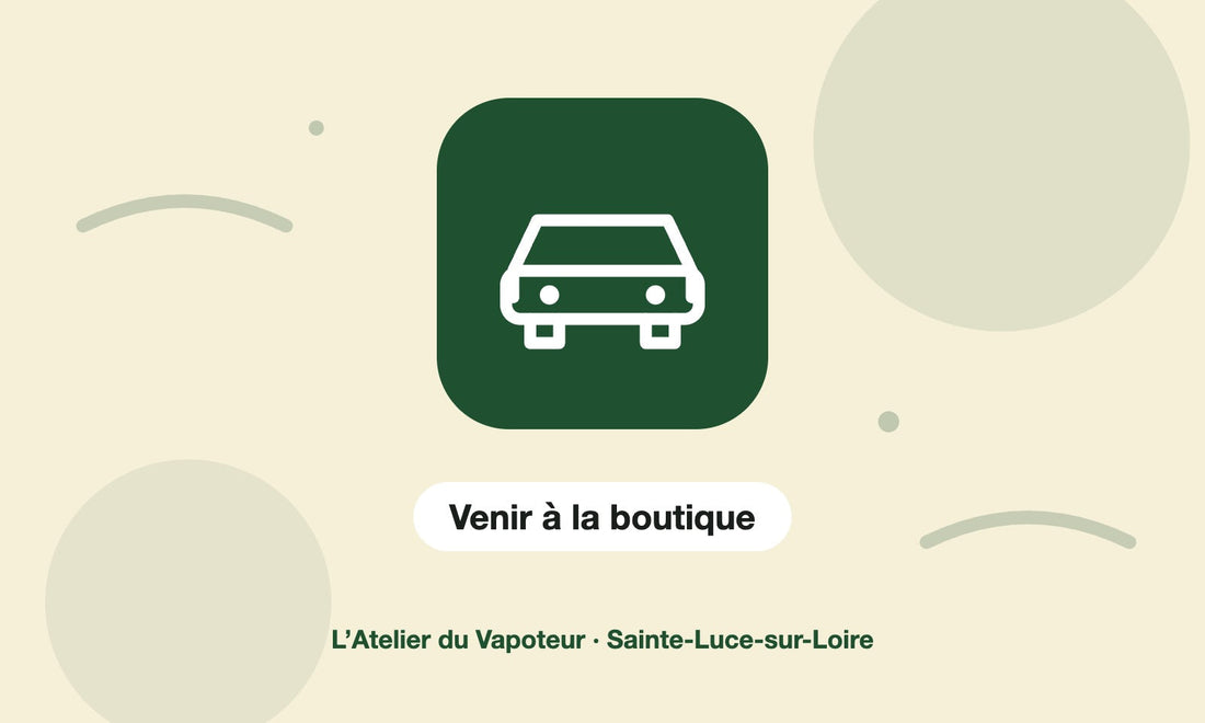 Pictogramme Venir à la boutique – L’Atelier du Vapoteur