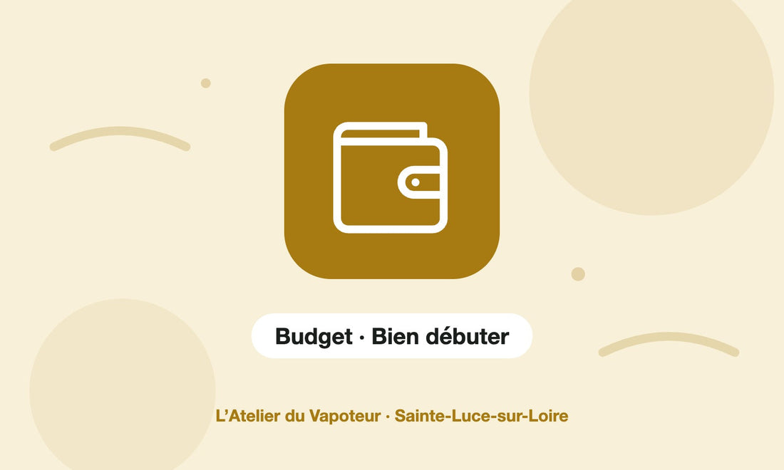 Pictogramme Budget · Bien débuter – L’Atelier du Vapoteur