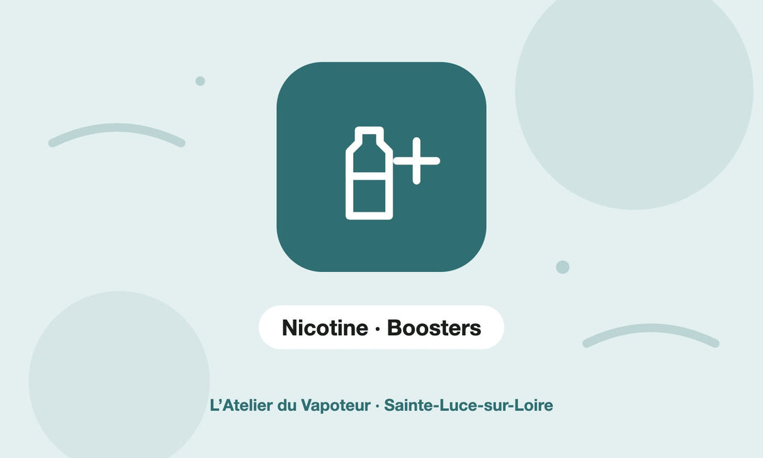 Pictogramme Nicotine · Boosters – L’Atelier du Vapoteur