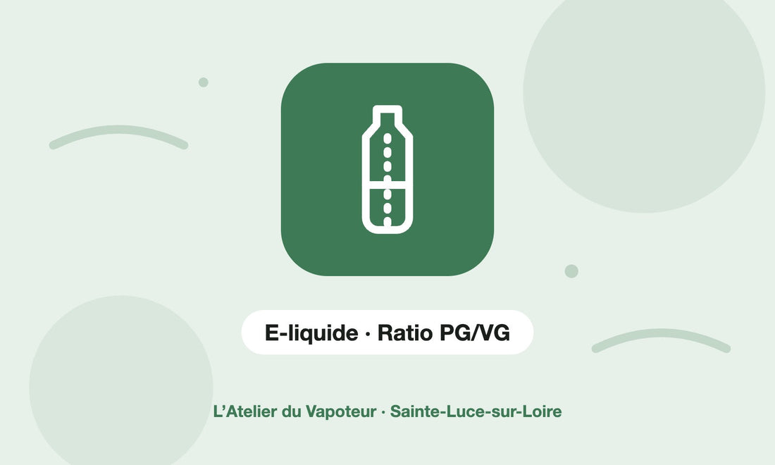 Pictogramme E-liquide · Ratio PG/VG – L’Atelier du Vapoteur