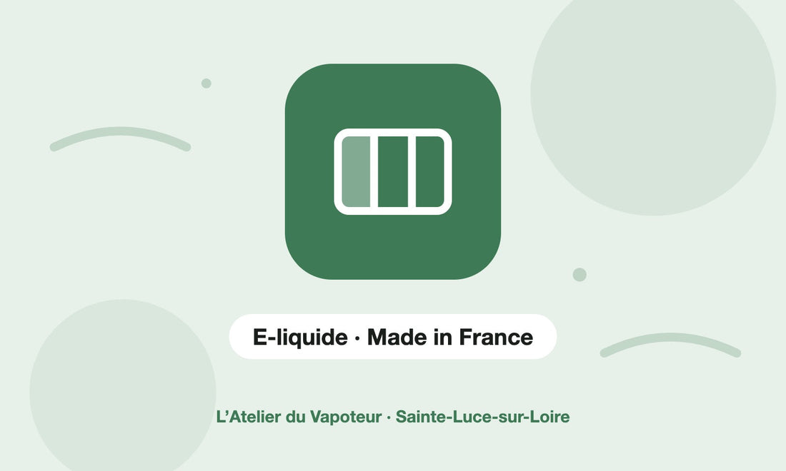 Pictogramme E-liquide · Made in France – L’Atelier du Vapoteur