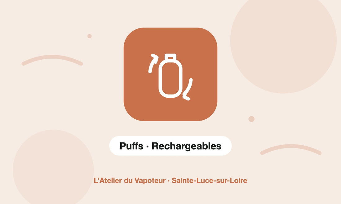 Pictogramme Puffs · Rechargeables – L’Atelier du Vapoteur