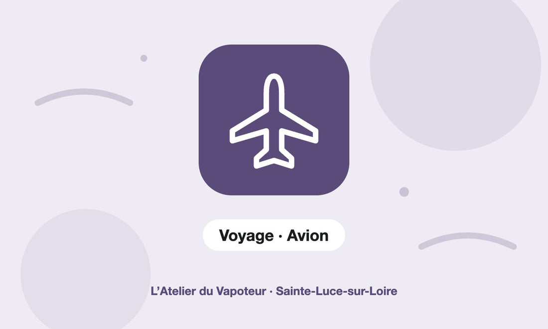 Pictogramme Voyage · Avion – L’Atelier du Vapoteur