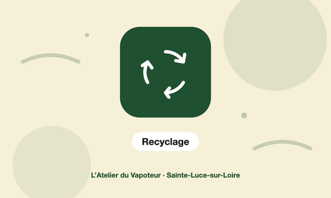 Pictogramme Recyclage – L’Atelier du Vapoteur