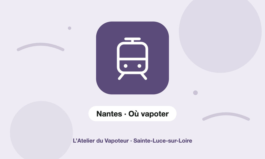 Pictogramme Nantes · Où vapoter – L’Atelier du Vapoteur