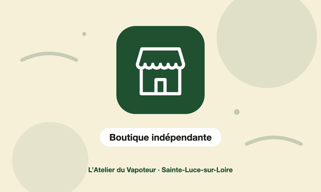 Pictogramme Boutique indépendante – L’Atelier du Vapoteur