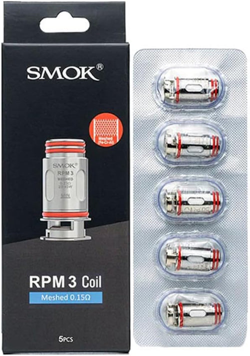Boite de 5 Résistances RPM 3 Mesh 0,15ohm - Smok