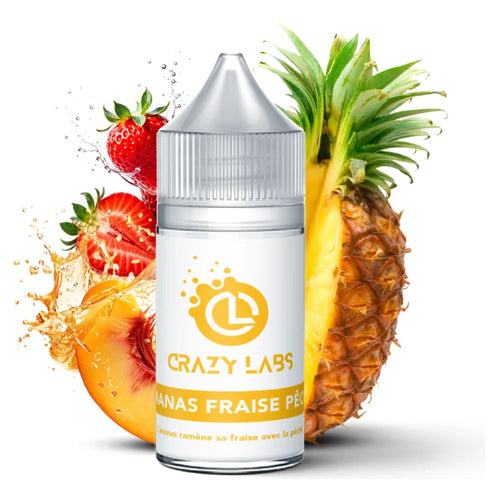 Concentré Ananas Fraise Pêche 30ml – Crazy Labs