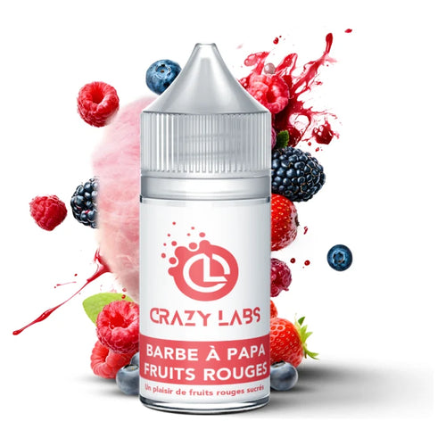 Concentré Barbe à papa Fruits rouges 30ml – Crazy Labs