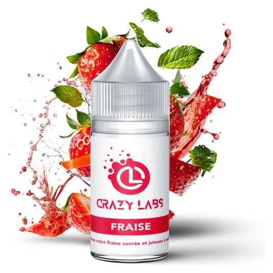 Concentré Fraise 30ml – Crazy Labs