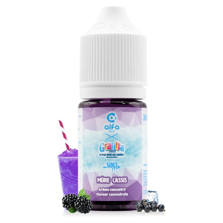 Concentré Mûre Cassis 30ml Granita Soft – Alfaliquid