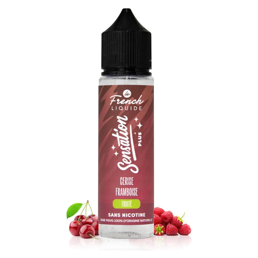 E-liquide Cerise Framboise 50ml Sensation – Le French Liquide