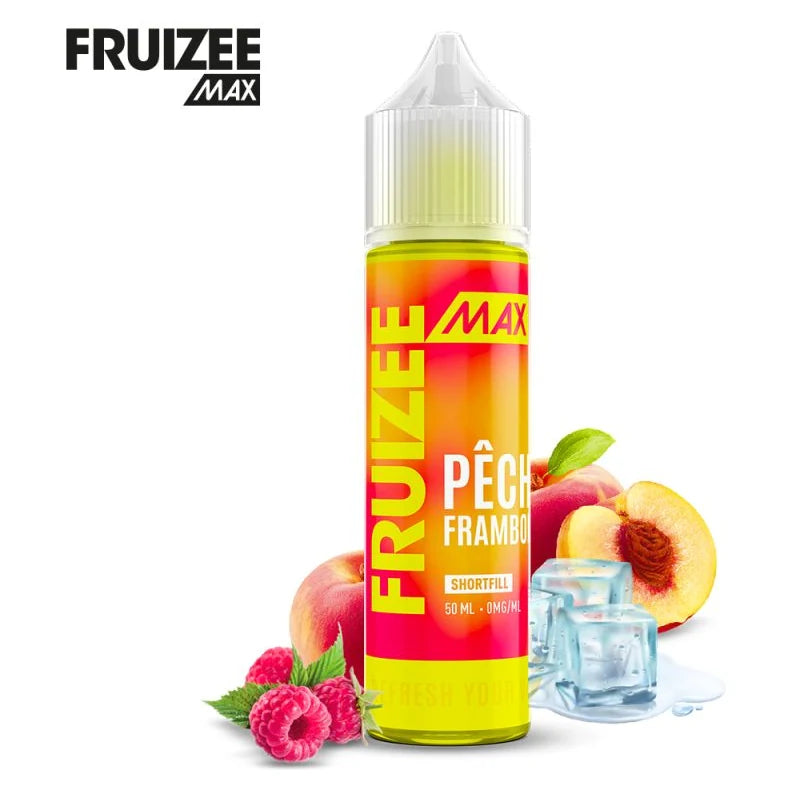 E-liquide Pêche Framboise 50ml Fruizee Max – Eliquid France