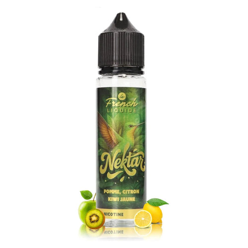 E-liquide Pomme Citron Kiwi jaune 50ml Nektar – Le French Liquide