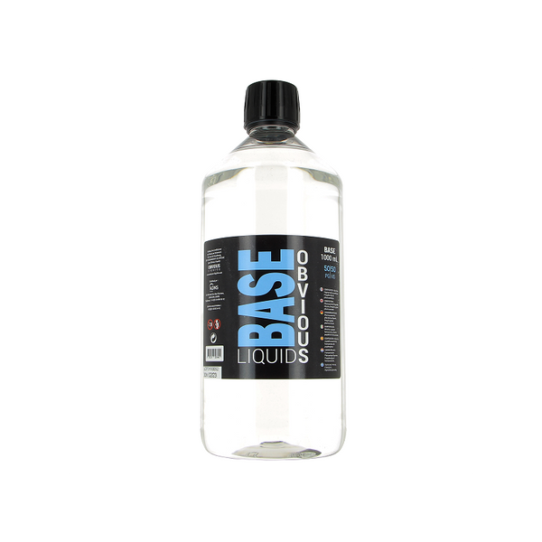 Base DIY 50/50 1 litre - 0 mg/ml - Obvious Liquids
