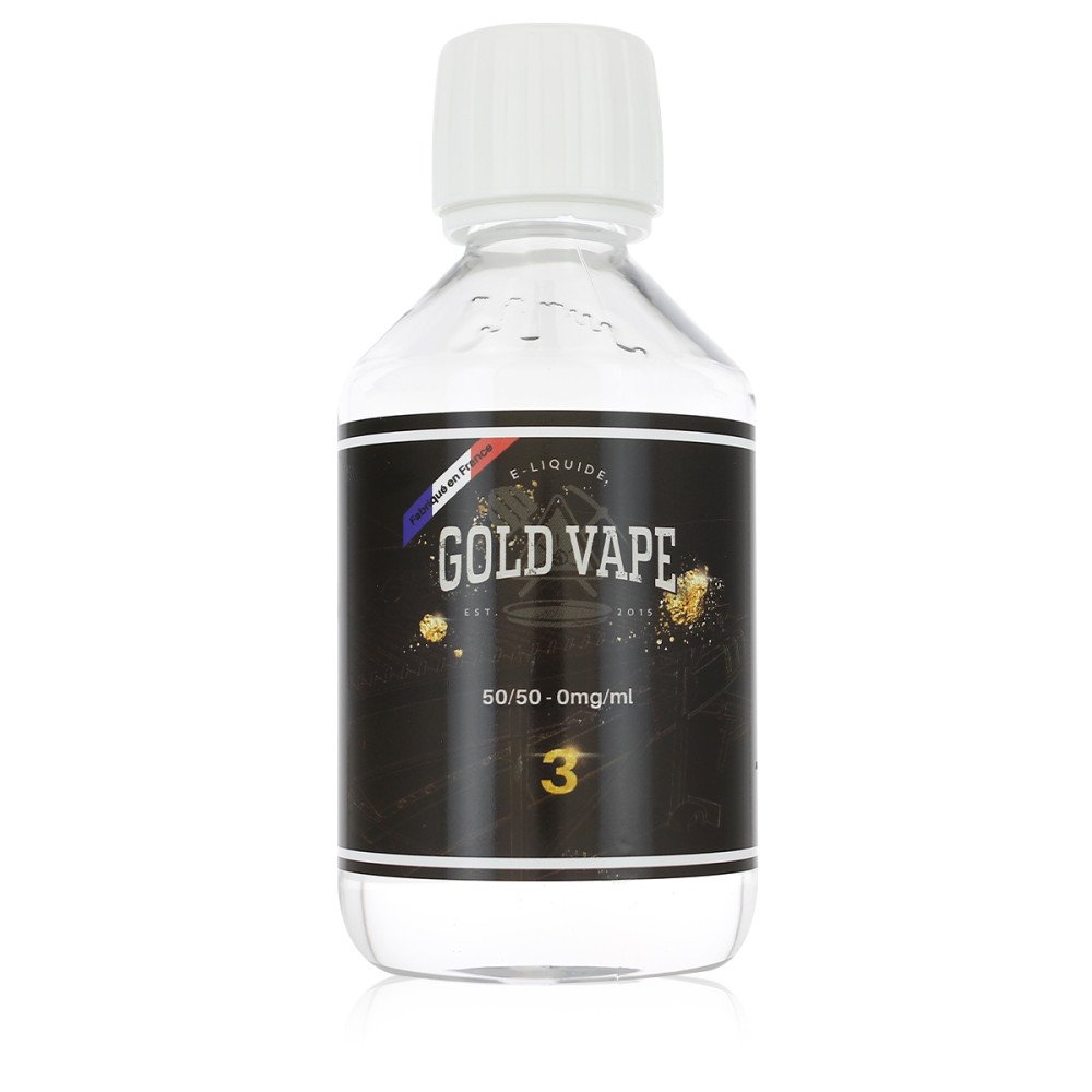 Base à booster 200 ml 50/50 Gold Vape pour 3 mg/ml