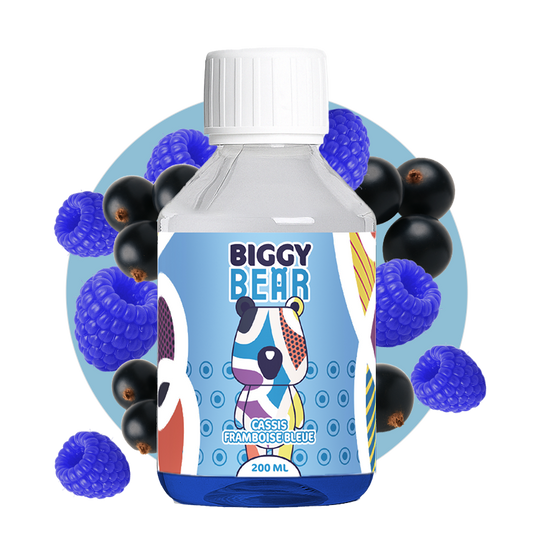 E-liquide Cassis Framboise Bleue 200ml – Biggy Bear