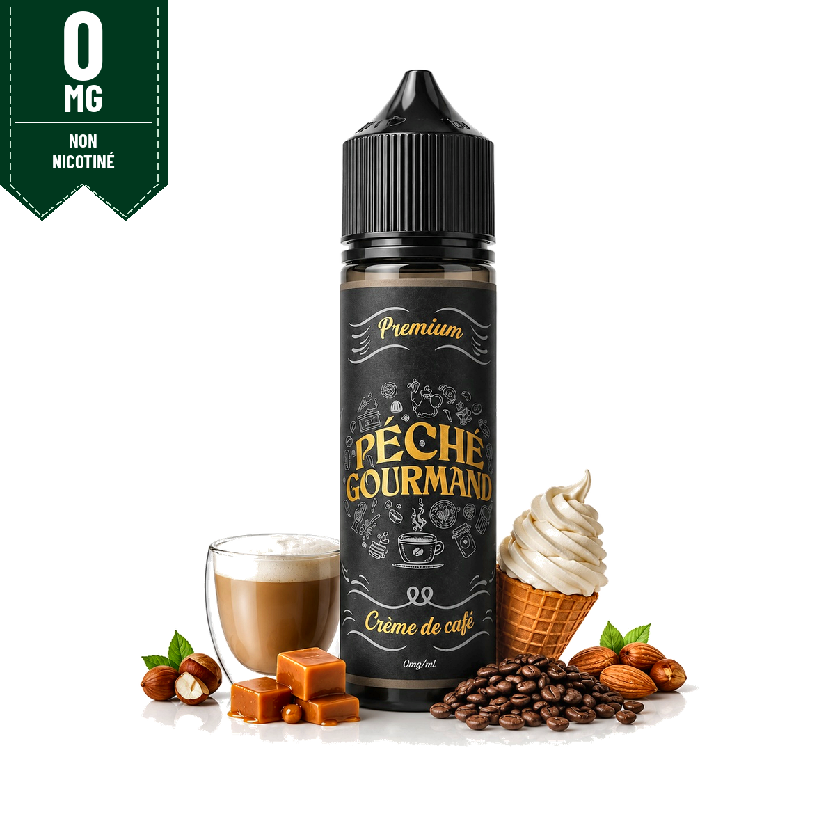 E-liquide Crème Café Péché Gourmand 50ml - O'Jlab