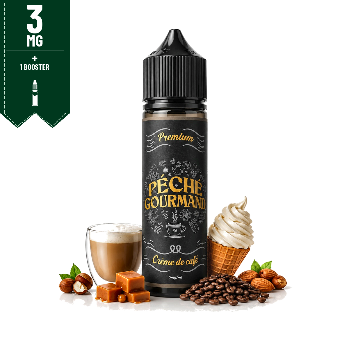 E-liquide Crème Café Péché Gourmand 50ml - O'Jlab