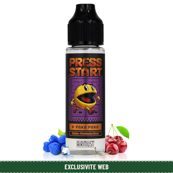 E-liquide Paka Paka 50ml Press Start - 0 mg/ml - Airmust