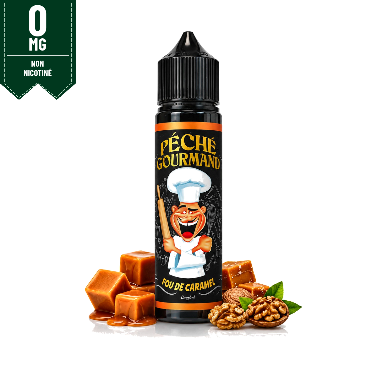 E-liquide Fou de Caramel 50ml Péché Gourmand - O'Jlab
