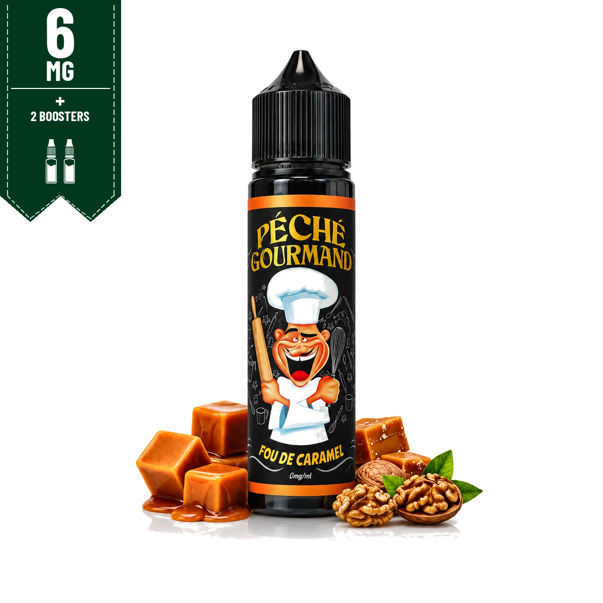 E-liquide Fou de Caramel 50ml Péché Gourmand - O'Jlab